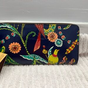Patricia Nash 10th Anniversary Leather Lauria Birds of Paradise Wallet - New